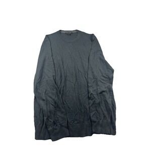 Banana Republic 100% Merino Wool Sweater Mens XL Gray Crewneck Pullover
